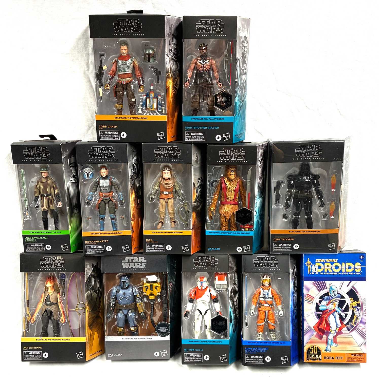 Lot 72 - Hasbro Star Wars Black Series 6" figures x 12 MISP