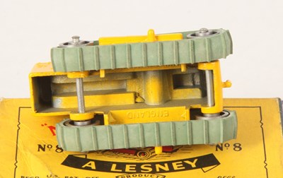 Lot 70 - Matchbox Regular Wheels 8c Caterpillar Tractor Stannard Code 5 WITH RARE SILVER PLASTIC ROLLERS