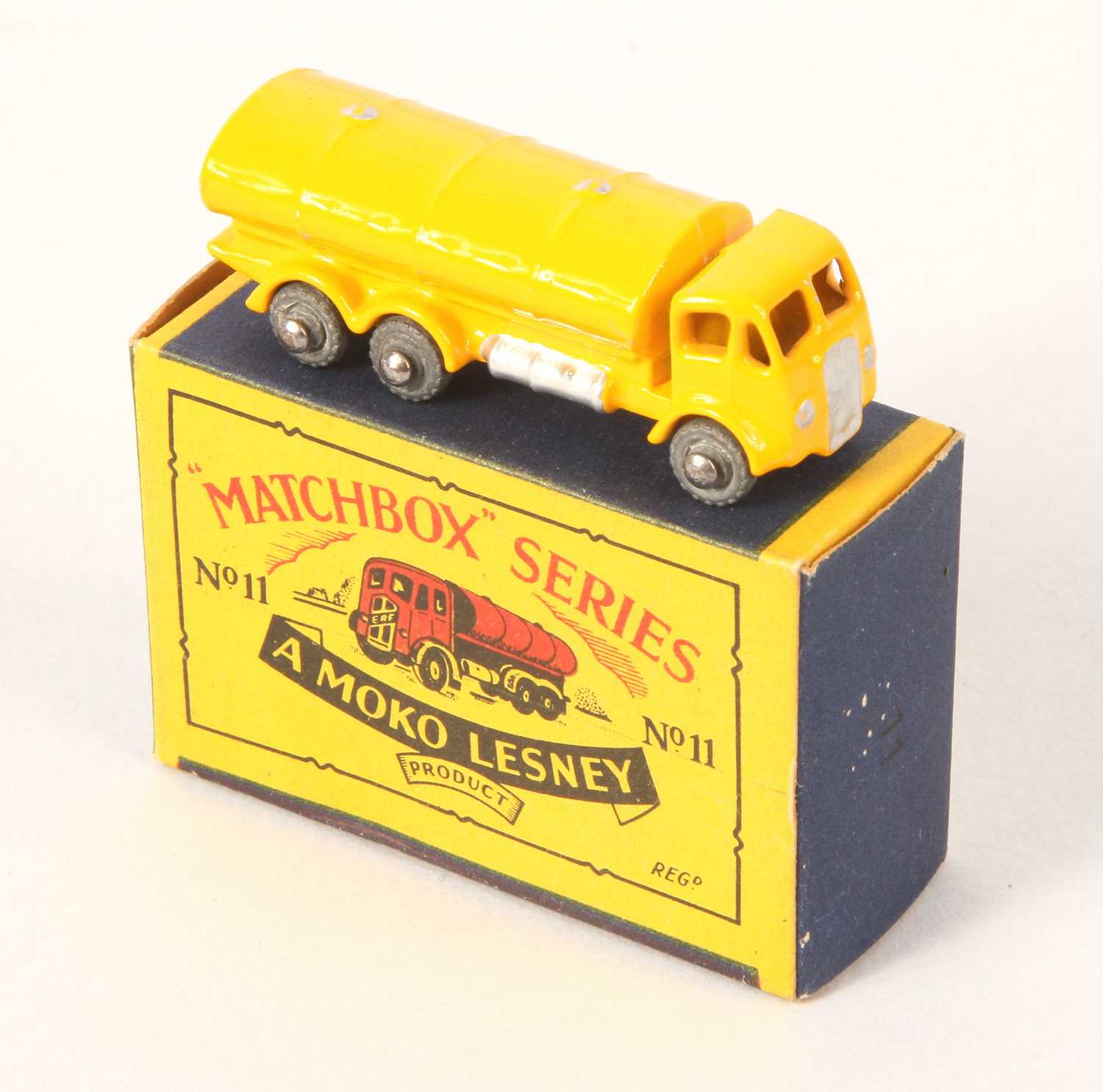 Lot 95 - Matchbox Regular Wheels 11a ERF Tanker Stannard Code 2 DARK YELLOW BODY