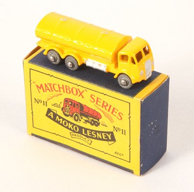 Lot 95 - Matchbox Regular Wheels 11a ERF Tanker Stannard Code 2 DARK YELLOW BODY