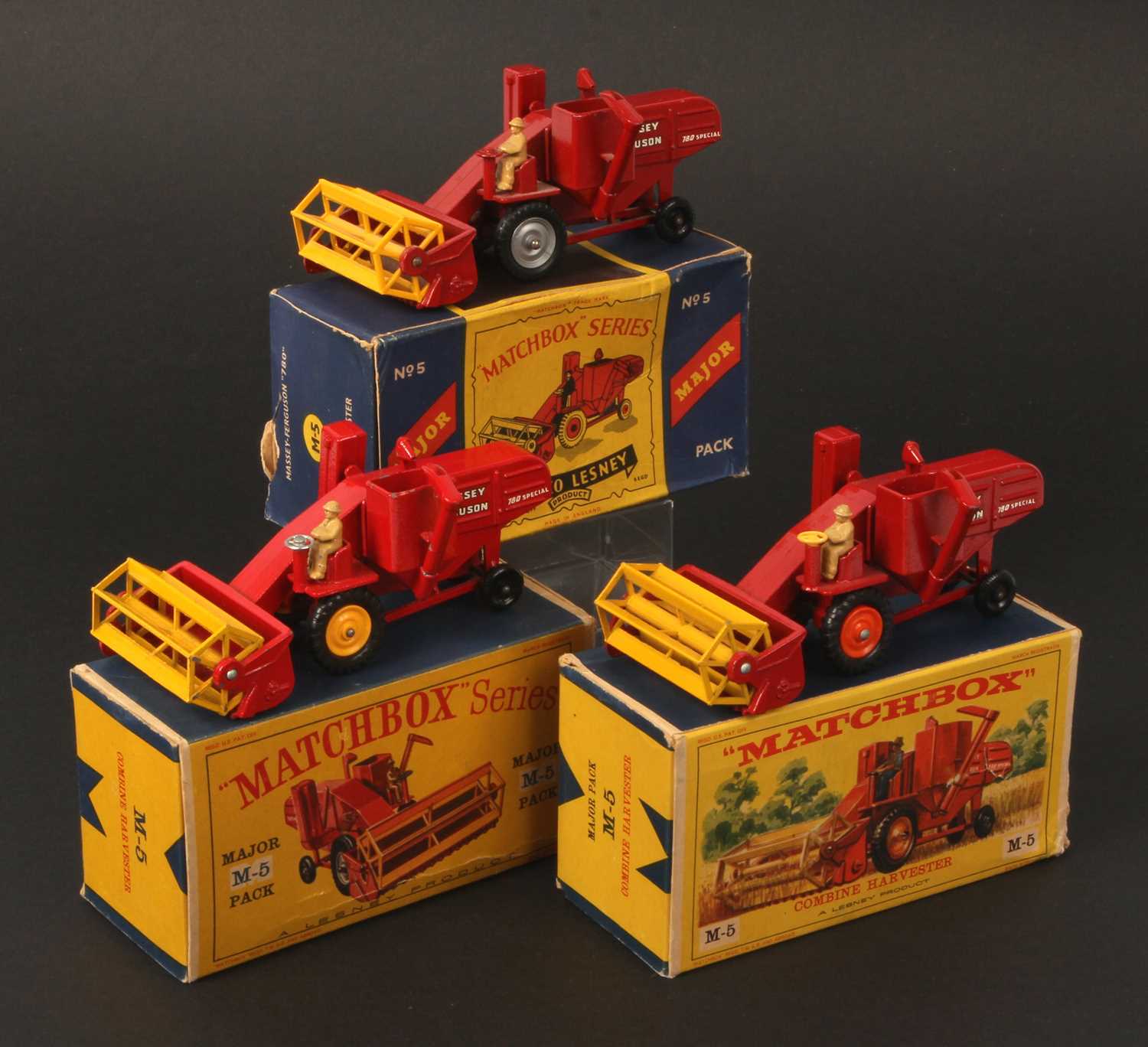 Lot 364 - Matchbox 3 x Major Pack M-5 Massey Ferguson