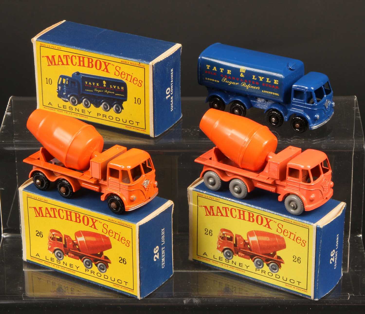 Lot 31 - Matchbox Regular Wheels 10c Foden Sugar Container Truck + 2 x 26b Foden Cement Mixer