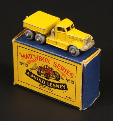 Lot 48 - Matchbox Regular Wheels 15a Diamond T Prime Mover Stannard Code 1 WITH RARE YELLOW BODY