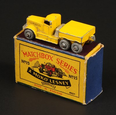Lot 48 - Matchbox Regular Wheels 15a Diamond T Prime Mover Stannard Code 1 WITH RARE YELLOW BODY