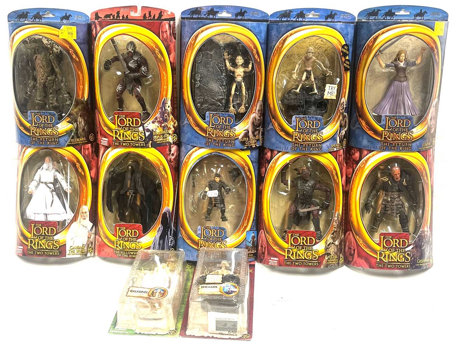 Lot 1 - Toy Biz Lord of the Rings 6" figures x 12 MIB