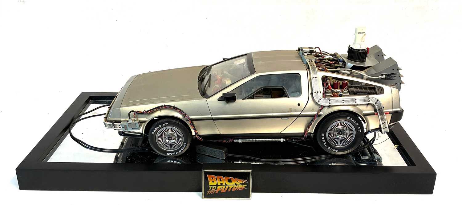 Lot 303 - Eaglemoss Build The Back to the Future Delorean 1:8 scale model (fully assembled)