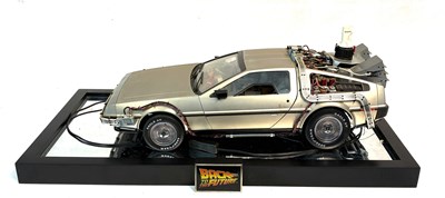 Lot 303 - Eaglemoss Build The Back to the Future Delorean 1:8 scale model (fully assembled)