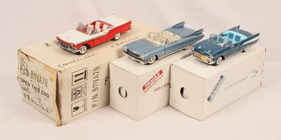 Lot 8 - Franklin & Danbury Mint 1:24th Scale Group Of 3x American Cars.
