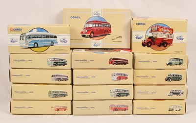 Lot 32 - Corgi Classics Mixed Group of Public Transport Vehicles.