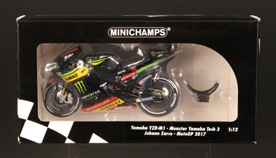 Lot 61 - Minichamps Moto GP 1:12th Scale 173005 Yamaha YZR-M1 Johann Zarco 2017