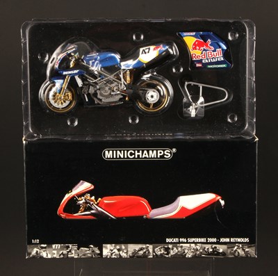 Lot 72 - Minichamps WSB 1:12th Scale 001247 Ducati 996 Superbike 2000 John Reynolds