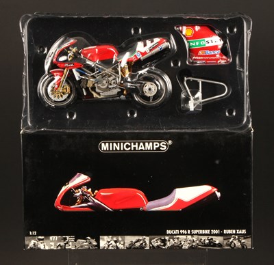 Lot 75 - Minichamps WSB 1:12th Scale 011211 Ducati 996 R Superbike 2001 Ruben Xaus
