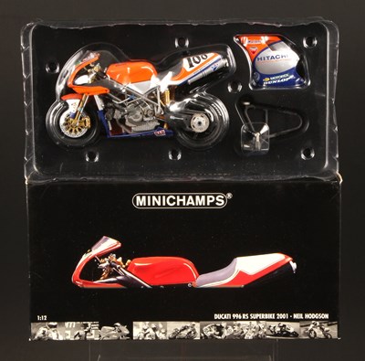 Lot 78 - Minichamps WSB 1:12th Scale 011200 Ducati 996 RS Superbike 2001 Neil Hodgson
