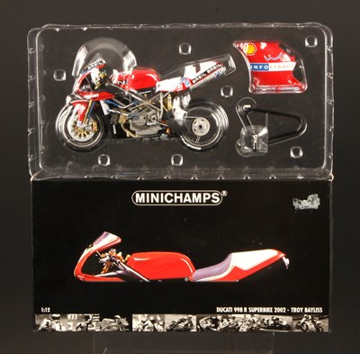 Lot 80 - Minichamps WSB 1:12th Scale 021201 Ducati 998 R Superbike 2002 Troy Bayliss