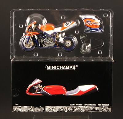Lot 84 - Minichamps WSB 1:12th Scale 021200 Ducati 998 F01 Superbike 2002 Neil Hodgson