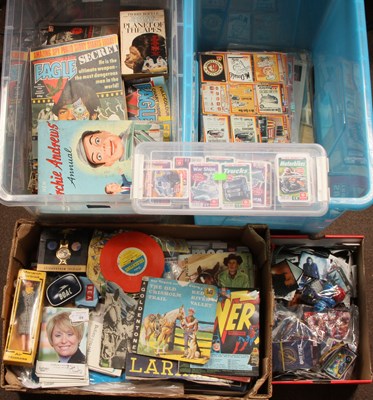 Lot 89 - Large Selection of Books, Comics, Collector Cards, Stickers & Other Items.