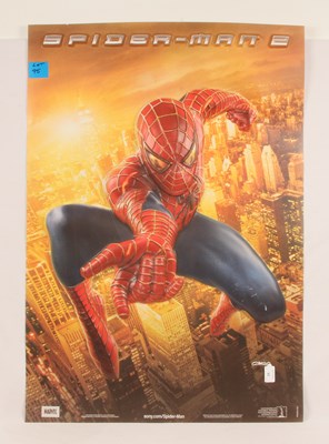 Lot 95 - Sony.Com 2004 Spiderman 2 3D Plastic Vac Formed Shop Display Poster.