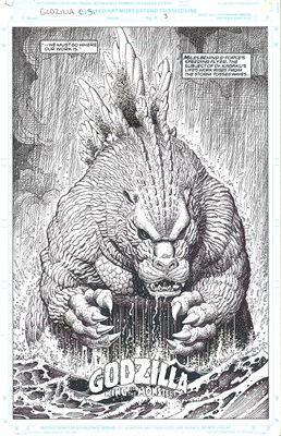 Lot 2 - Arthur Adams - Godzilla Color Special, page 3 - 1992