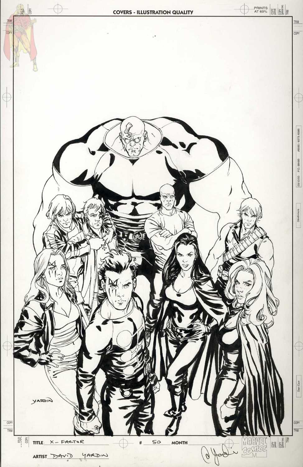 Lot 7 - David Yardin – X-Factor Vol. 3 #50 Cover Original Art (2009)
