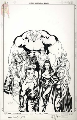 Lot 7 - David Yardin – X-Factor Vol. 3 #50 Cover Original Art (2009)