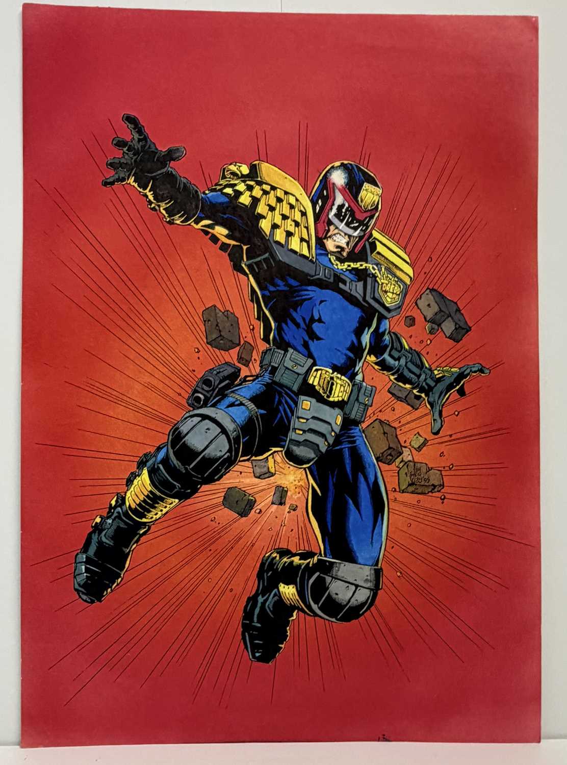Lot 19 - Jim Murray – Judge Dredd: Lawman of the Future, Cover No. 6, "Death Trap!" (1995)