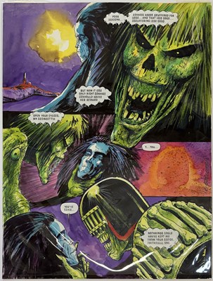 Lot 20 - Carlos Ezquerra – Judge Dredd: “Dear Annie”, Part 1, Page 6 – 2000 AD Prog 672 (1990)