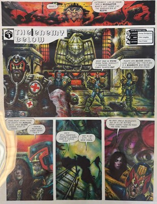 Lot 21 - Clint Langley – Judge Dredd: “The Enemy Below”, Part 1, Page 2 – 2000 AD Prog 886 (1994)