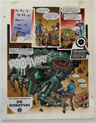 Lot 23 - Simon Jacob – Robo-Hunter: “The Robotic Revenge of Dr Robotski”, Part 2, Page 20 – 2000 AD Prog 882 (1994)