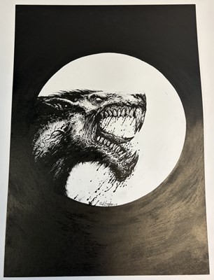 Lot 24 - Clint Langley – An American Werewolf in Paris – Original Cover Artwork (2015)