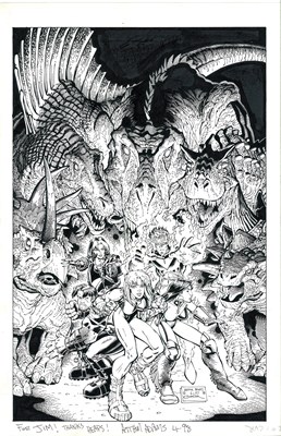 Lot 29 - Arthur Adams – Gen 13 / Generation X #1 Cover Original Art, 1997