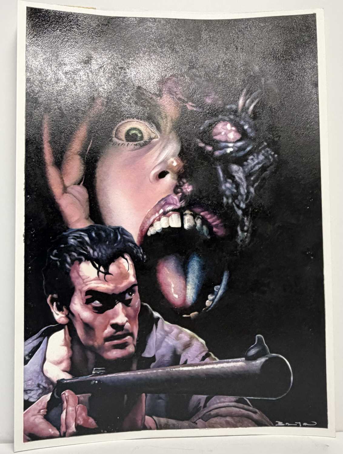 Lot 33 - John Bolton – The Evil Dead Graphic Novel Cover Original Art, 2008