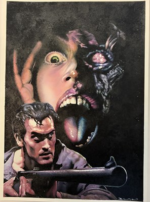 Lot 33 - John Bolton – The Evil Dead Graphic Novel Cover Original Art, 2008