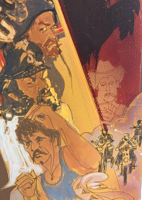Lot 38 - Bob Peak – Any Which Way You Can Movie Poster Preliminary Painting, 1980