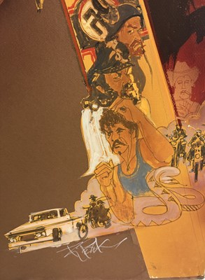 Lot 38 - Bob Peak – Any Which Way You Can Movie Poster Preliminary Painting, 1980