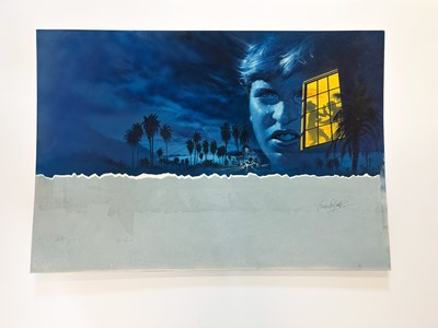 Lot 41 - Brian Bysouth – Secret Witness (Testemunha Secreta) Video Cover Original Art, 1988