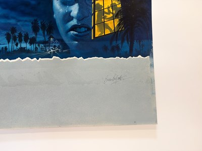 Lot 41 - Brian Bysouth – Secret Witness (Testemunha Secreta) Video Cover Original Art, 1988