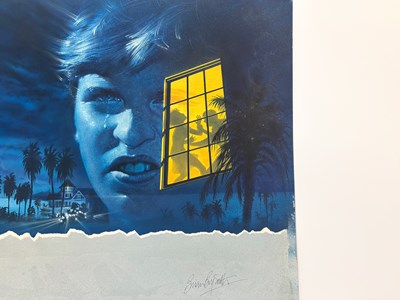 Lot 41 - Brian Bysouth – Secret Witness (Testemunha Secreta) Video Cover Original Art, 1988