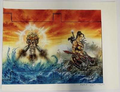 Lot 43 - Luis Royo – Heavy Metal: F.A.K.K.2 PC Game Cover Preliminary Artwork (2000)