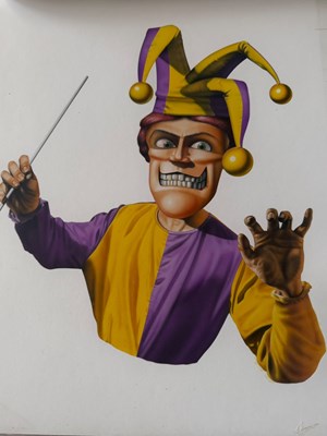 Lot 46 - Fred Gambino – PC Review #39, The Legend of Kyrandia: Malcolm’s Revenge Cover Original Art, 1995