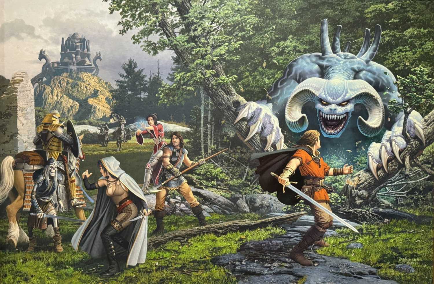 Lot 47 - Keith Parkinson – Summoner PC Game Cover Original Art, 2001