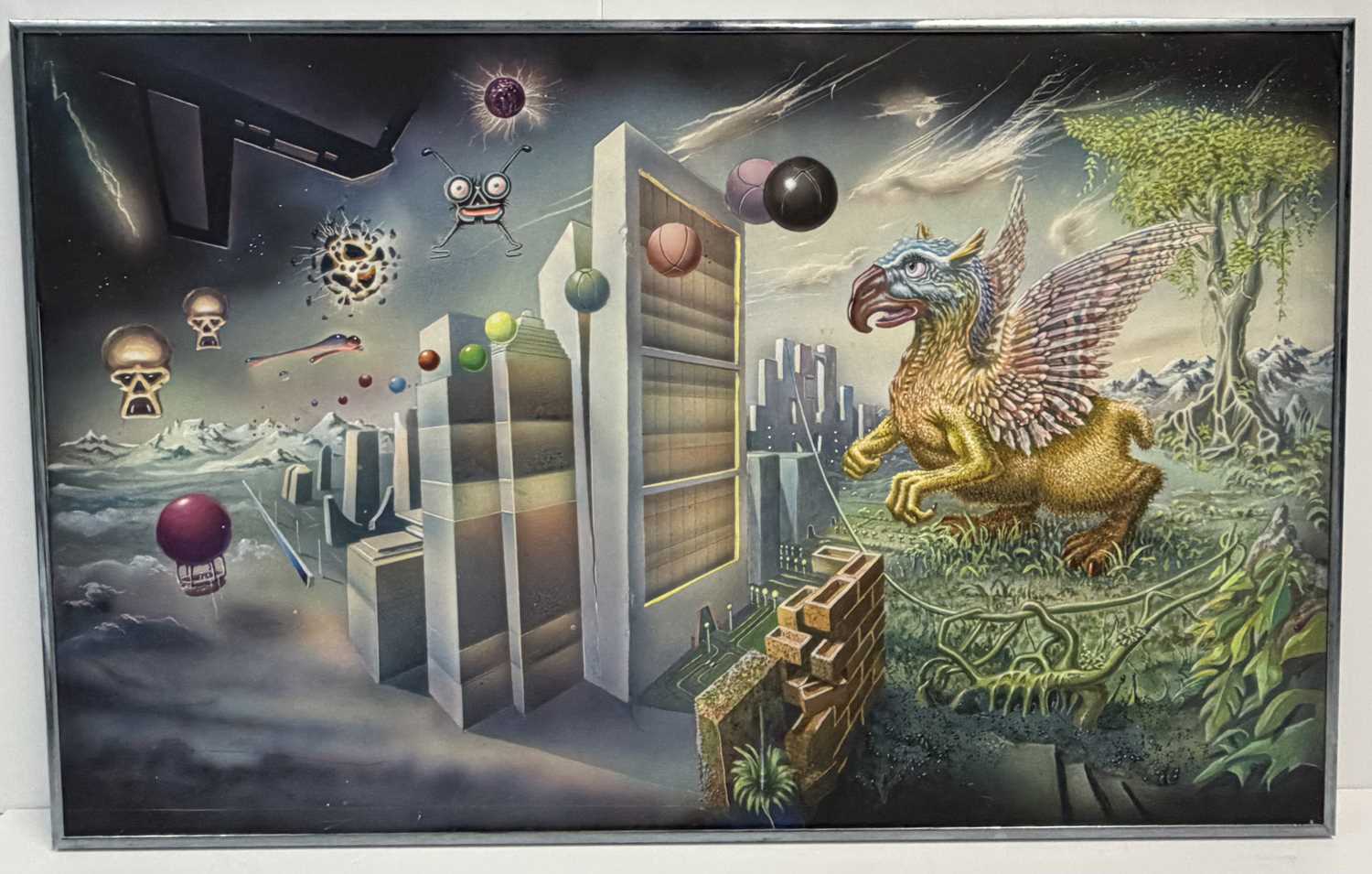 Lot 52 - Richard Shenfield – Gryphon Commodore 64 Game Cover Original Art, 1984