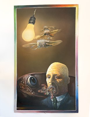 Lot 54 - Richard Shenfield – Surreal Science-Fiction Original Painting, c. 1980s