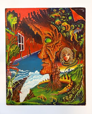 Lot 55 - Richard Shenfield – Surreal Fantasy & Science-Fiction Original Painting, (1978)