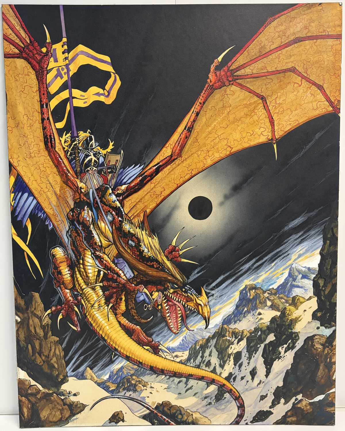 Lot 62 - Title: Olivier Ledroit - Couverture Chroníques de la Lune Noíre - Tome 2 (1994)