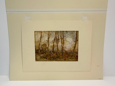 Lot 74 - Arthur Rackham – The Beggars Are Coming to Town Original Watercolor, 1912