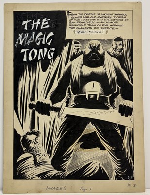 Lot 77 - Mick Anglo — Invincible / Captain Miracle Special #6, Page 1: “The Magic Tong” (1961)
