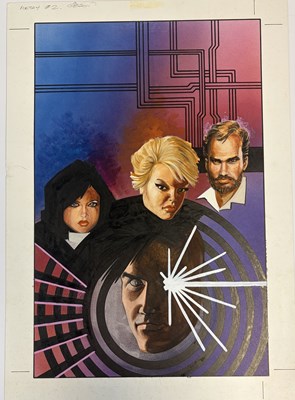 Lot 76 - Ian Gibson — Meta-4 Unpublished Original Artwork (c. 1990)