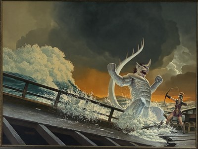 Lot 48 - Keith Parkinson — The Warrior’s Tale Cover Artwork (1994)