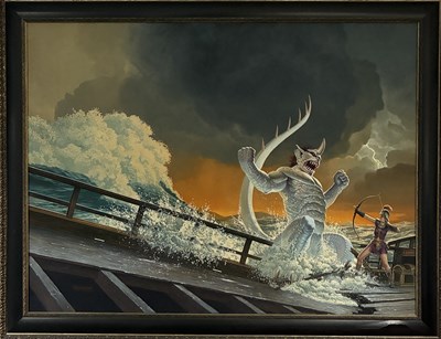 Lot 48 - Keith Parkinson — The Warrior’s Tale Cover Artwork (1994)