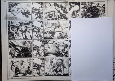 Lot 85 - Adam Kubert - Wolverine: Black, White & Blood #1, “The Beast in Them” DPS (2020)